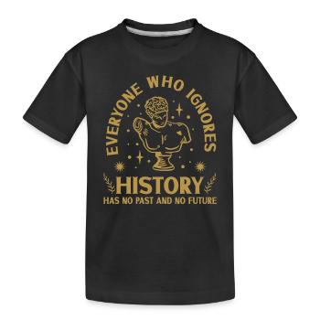 History historian History - Kids' Premium Organic T-Shirt - black - Front