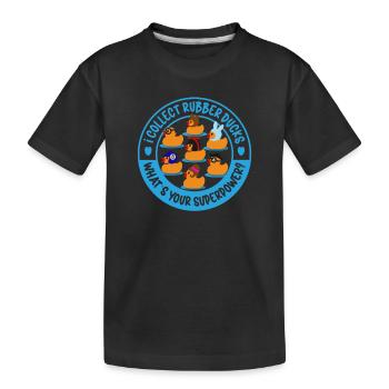 Canards en caoutchouc Canard Duck Lovers Salle de bain - T-shirt bio Premium Enfant - noir - Devant