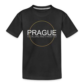 Prag - Kinder Premium Bio T-Shirt - Schwarz - Vorne