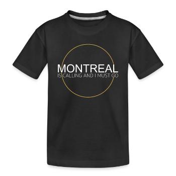 Dicton de Montréal - T-shirt bio Premium Enfant - noir - Devant