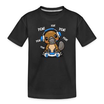 Ornithorynque - T-shirt bio Premium Enfant - noir - Devant