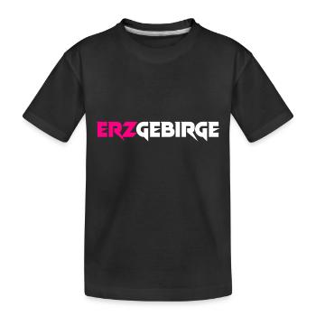 Erzgebirge meine Heimat - Kinder Premium Bio T-Shirt - Schwarz - Vorne