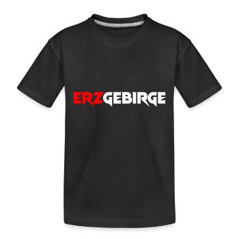 Erzgebirge meine Heimat - Kinder Premium Bio T-Shirt - Schwarz - Vorne