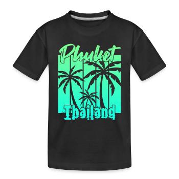 Phuket Thailand Sonnenuntergang - Kinder Premium Bio T-Shirt - Schwarz - Vorne
