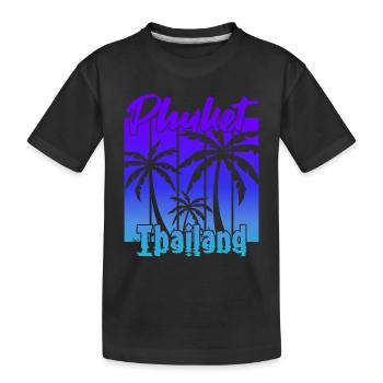 Phuket Thailand Sonnenuntergang - Kinder Premium Bio T-Shirt - Schwarz - Vorne