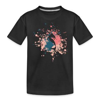 Belle éclaboussure de couleur de sirène - T-shirt bio Premium Enfant - noir - Devant