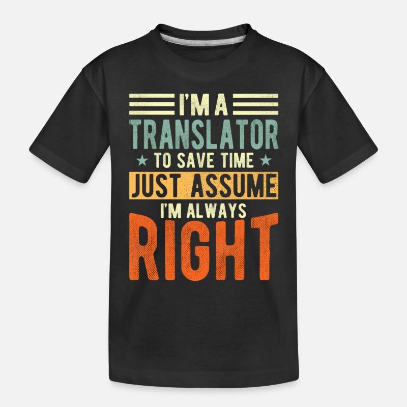 Translator - T-shirt bio Premium Enfant - noir