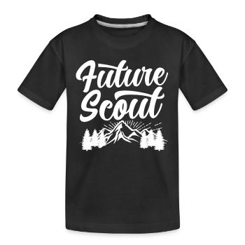 Zukünftiger Pfadfinder Zeltlager Sippe Pfadfinden - Kinder Premium Bio T-Shirt - Schwarz - Vorne