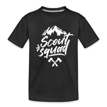 Pfadfinder Team Sippe Pfadfinden Zeltlager - Kinder Premium Bio T-Shirt - Schwarz - Vorne