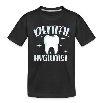 Hygiéniste dentaire Dentiste Équipe d’hygiène dentaire - T-shirt bio Premium Enfant - noir - Devant