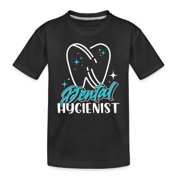 Hygiéniste dentaire Équipe de dentistes en hygiène dentaire - T-shirt bio Premium Enfant - noir - Devant