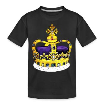 The Over - Crown - Kids' Premium Organic T-Shirt - black - Front