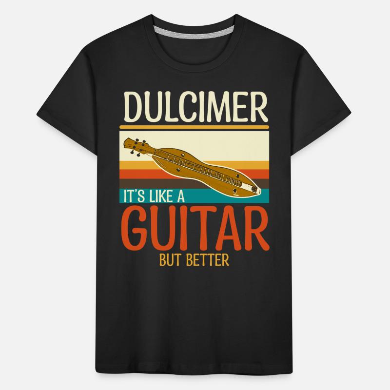 Dulcimer Instrument Kids' Premium Organic T-Shirt