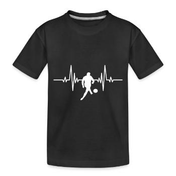 Football coach Footballer Football Footballer - Kids' Premium Organic T-Shirt - black - Front