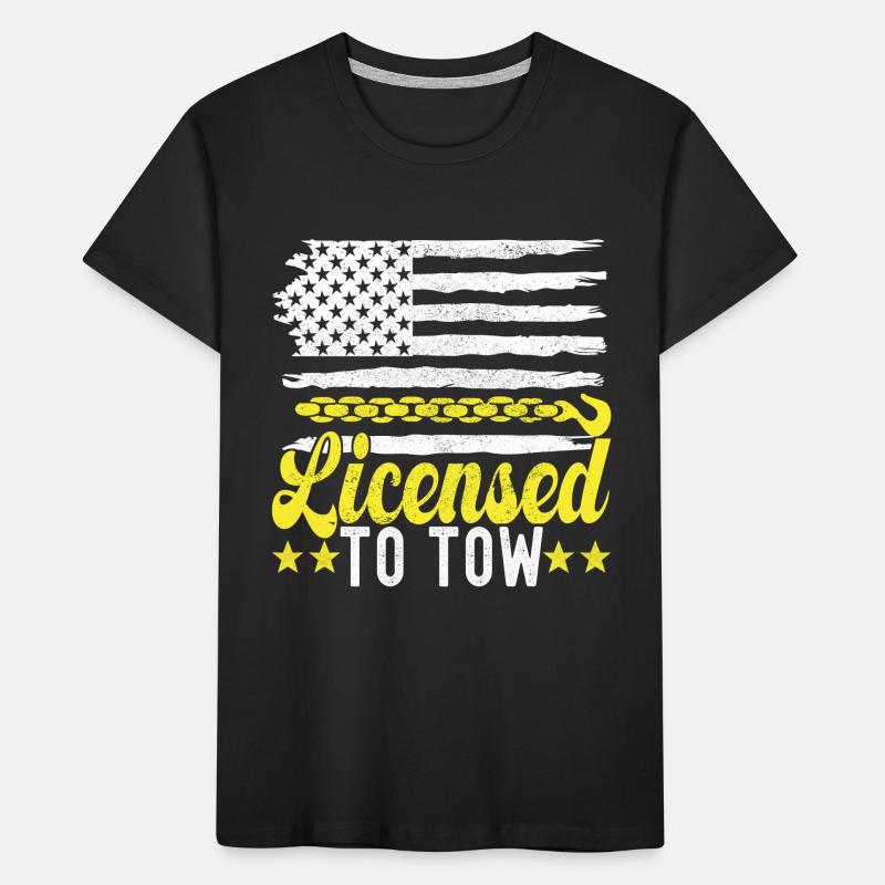 Abschleppwagen Abschleppdienst Kinder Premium Bio T-Shirt