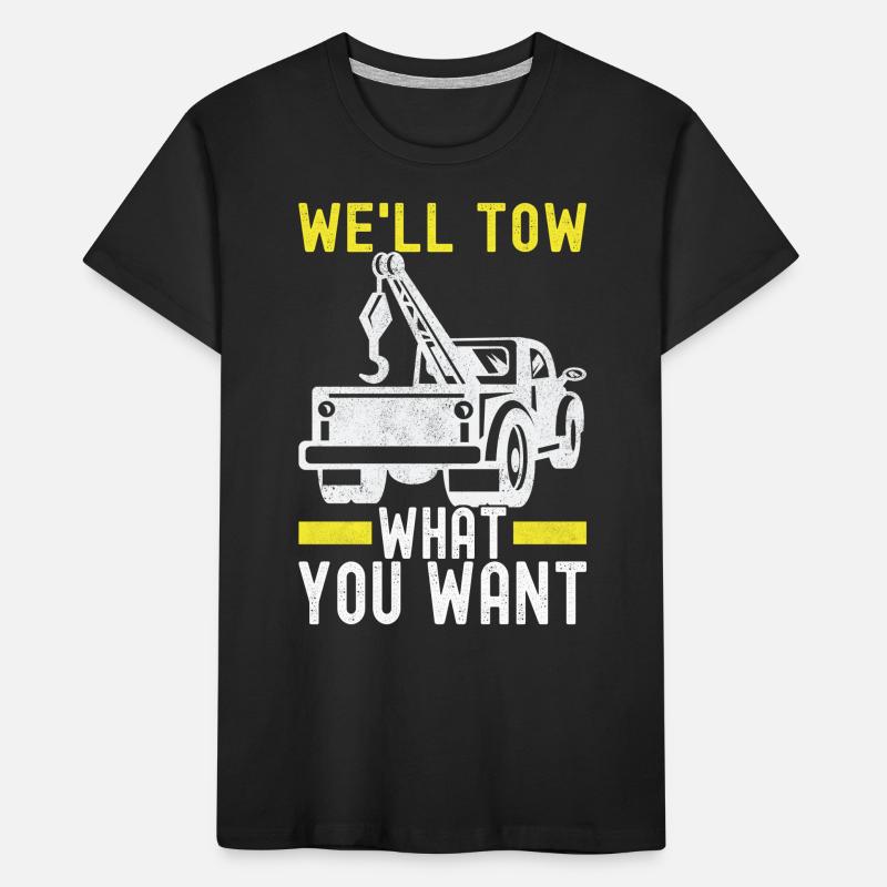 Abschleppwagen Abschleppdienst Kinder Premium Bio T-Shirt