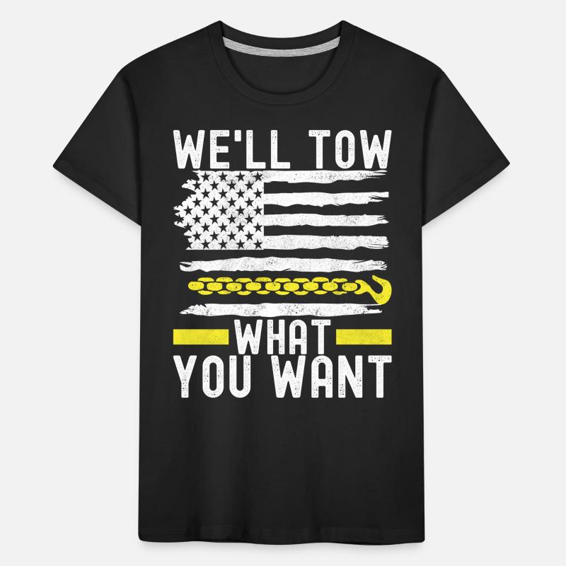 Abschleppwagen Abschleppdienst Kinder Premium Bio T-Shirt