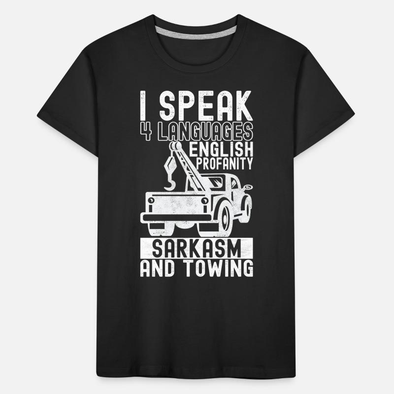 Abschleppwagen Abschleppdienst Kinder Premium Bio T-Shirt