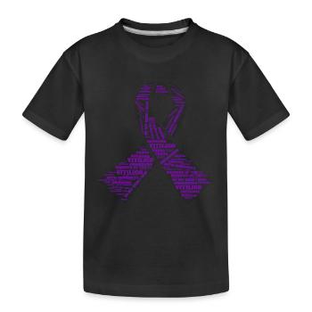 Vitiligo World Vitiligo Day - Kinder Premium Bio T-Shirt - Schwarz - Vorne