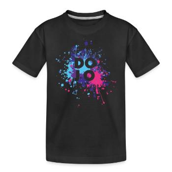 Dojo Martial Arts Color Splash - Kids' Premium Organic T-Shirt - black - Front