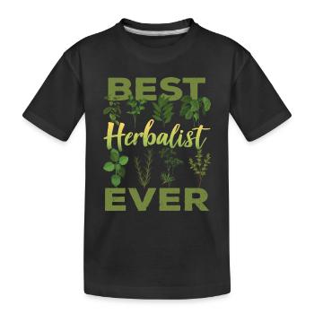 Meilleur spécialiste des herbes Jamais Herbes - T-shirt bio Premium Enfant - noir - Devant