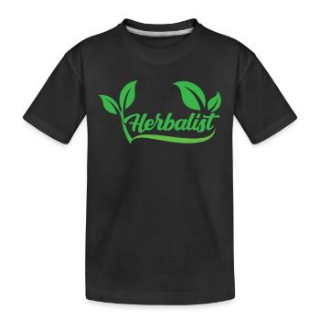 Herboriste Herboriste Herbes de jardin Herbe - T-shirt bio Premium Enfant - noir - Devant