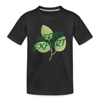 Herb Expert Herb Herb Jardin Herbe Herbe - T-shirt bio Premium Enfant - noir - Devant