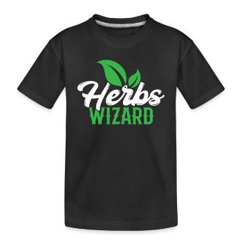 Herb Wizard Herb Garden Herb Herbalism - T-shirt bio Premium Enfant - noir - Devant