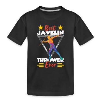 Meilleur lanceur de javelot de tous les temps Lancer de javelot - T-shirt bio Premium Enfant - noir - Devant