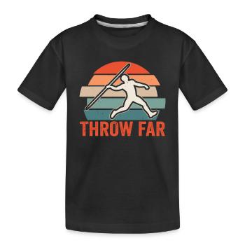 Throw Wide Javelin Thrower Javelin Throw Javelin Throw - Kids' Premium Organic T-Shirt - black - Front