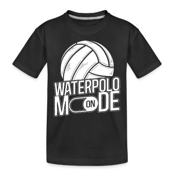 Water Polo Water Polo Mode On - Kids' Premium Organic T-Shirt - black - Front