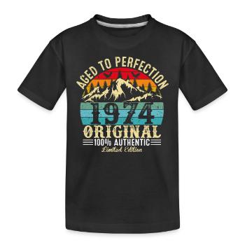 Vieilli À La Perfection 1974 Original - T-shirt bio Premium Enfant - noir - Devant