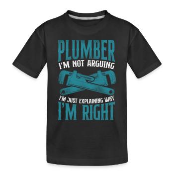 Plombier Plombier Plombier Vintage Plombier - T-shirt bio Premium Enfant - noir - Devant