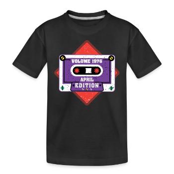 Volume 1976 Édition avril - T-shirt bio Premium Enfant - noir - Devant
