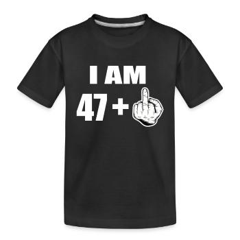 48 Geburtstag - Kinder Premium Bio T-Shirt - Schwarz - Vorne