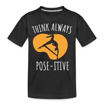 Gagnant de l’air. Soie aérienne - T-shirt bio Premium Enfant - noir - Devant