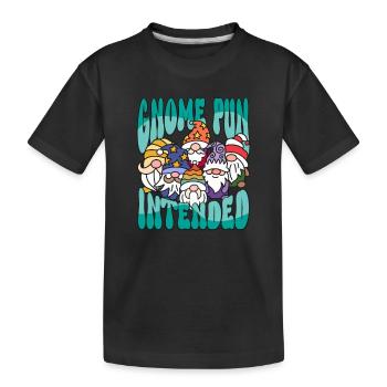 Garden Gnomes Gnome Lover Funny Gnome Gardening - Kids' Premium Organic T-Shirt - black - Front