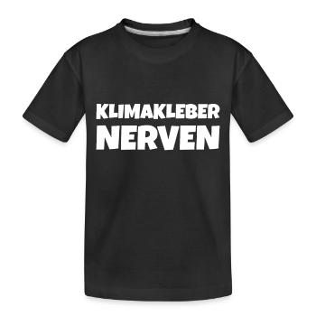 Straße ankleben Protest - Kinder Premium Bio T-Shirt - Schwarz - Vorne