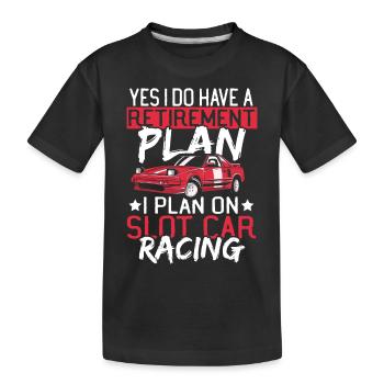 Slotcar Rennen Slotcar Rennen Slot Car Racing Renn - Kinder Premium Bio T-Shirt - Schwarz - Vorne