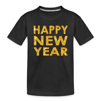 New Years Eve Countdown Party Celebration - Kids' Premium Organic T-Shirt - black - Front
