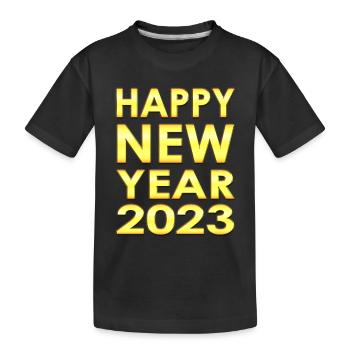 Countdown for 2023 - New Years Eve Party - Kids' Premium Organic T-Shirt - black - Front