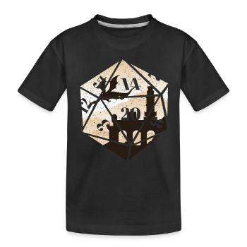 RPG RPG jeux de rôle sur table rôle de joueur de dés - T-shirt bio Premium Enfant - noir - Devant