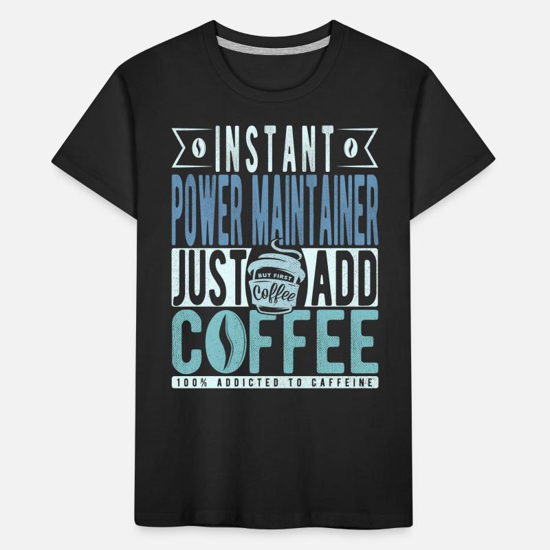 Machtbauer Kaffee Spruch Kids' Premium Organic T-Shirt