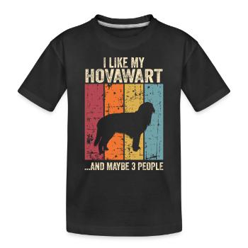 Hovawart Hund Dog Hundehalter - Kinder Premium Bio T-Shirt - Schwarz - Vorne