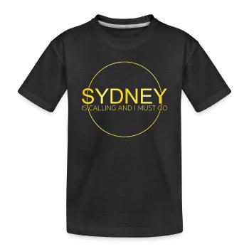 Citation de Sydney - T-shirt bio Premium Enfant - noir - Devant
