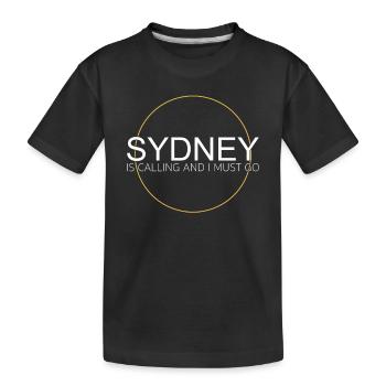 Citation de Sydney - T-shirt bio Premium Enfant - noir - Devant