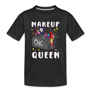 Beautician Esthetician Make Up Beauty-care Salon - Kids' Premium Organic T-Shirt - black - Front
