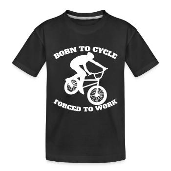 Vélo Vélo VTT Vélo Tour à vélo - T-shirt bio Premium Enfant - noir - Devant