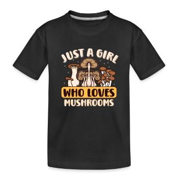 Morels Mushroom Picker Mushroom Farmer Mushroom - Kinder Premium Bio T-Shirt - Schwarz - Vorne