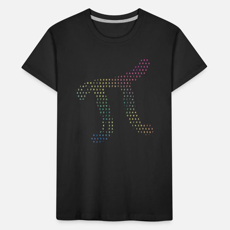 Digits of Pi in Source Code Numbers Pi Day 3.14159 Kids' Premium Organic T-Shirt
